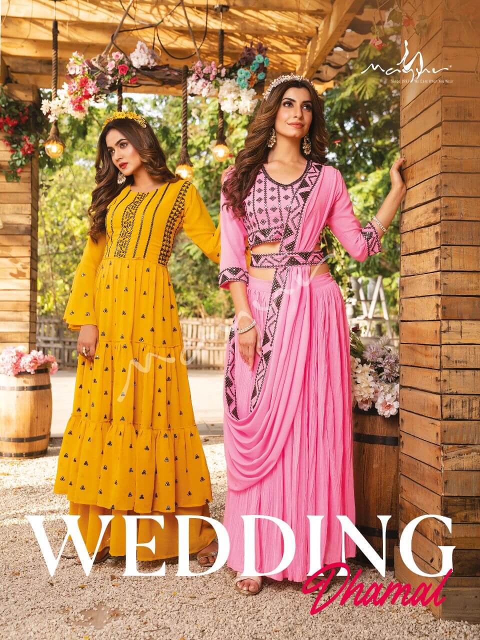 Mayur Wedding Dhamal Partywear Dress Catalog, Buy Mayur Wedding Dhamal Partywear Dress Full Catalog at Wholesale Price Online